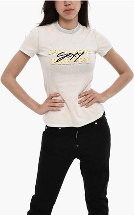 Dsquared2 Printed PREPPY T-shirt Delave effect size Xs