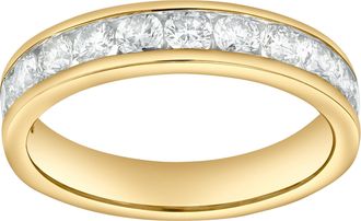 LuvMyJewelry Celvyn 1.00 Ct Natural Diamond Band 14K Gold Ring
