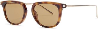Saint Laurent Round-frame Sunglasses - Brown Havana - One Size