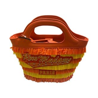 Rue Madam Tassen, Dames, Veelkleurig, ONE Size, Katoen, Oranje Vegan Franje Schoudertas