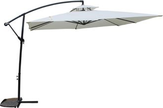 Concept Usine Sombrilla exc&eacute;ntrica redondo crudo