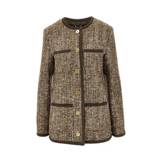 Golden Goose Tweed long boxy jacket Woman 42