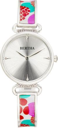 Bertha Sunglasses Katherine Quartz Crystal Silver Dial Ladies Watch BTHBS1301