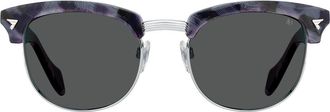 American Optical Sirmont 51mm Wayfarer Nylon Non Polarized in Gravel Silver - Gyn at Nordstrom