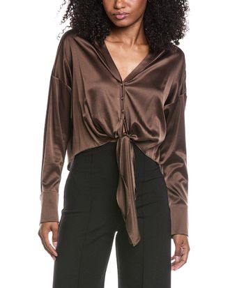 Ramy Brook Farrah Silk-Blend Blouse