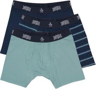 Original Penguin Assorted 3-Pack Supersoft Boxer Briefs in Indigo at Nordstrom Rack, Size X-Large