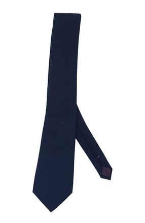 Lords of Harlech Taddeo Merino Wool Tie in Navy at Nordstrom