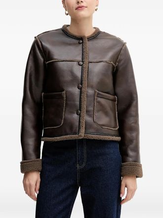 Hoss Intropia Lammy jack met knopen - Bruin