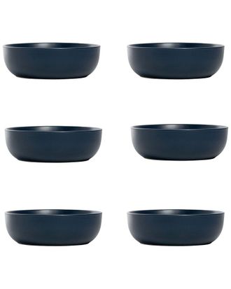 10 Strawberry Street Set Of 6 Wazee Matte Coupe Dinnerware Bowls