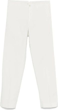 Incotex Broeken, Heren, Wit, 2Xl, Witte Broek, Verborgen Sluiting, Riemlussen