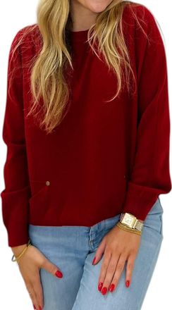 Jade Yoga Ruby Sweater In Red