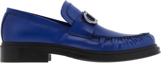 Ferragamo Ferragamo Duccio Leather Gancini Loafers, Size 9 EE