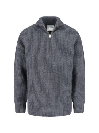 Closed Classic Grey Sweater With Round Neckline