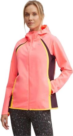 Puma Run Ultraweave Raincell Jas - Dames - Regenjassen - Roze - M - Polyester - Fitness