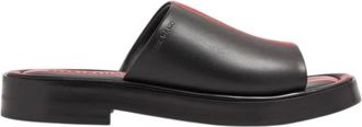 Ferragamo Facundo Leather Slides, Size 10