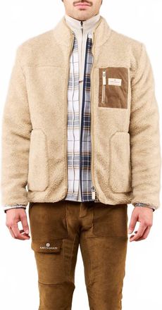 Amundsen & Scott Heroes Wool Fleece Jacket In Natural