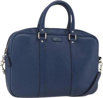 Gucci Pre-owned Handbags, female, Blue, Size: ONE SIZE Pre-owned Vintage Hand Bag