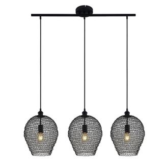 Lindby L&aacute;mpara Colgante benja En Negro De Metal - Lindby