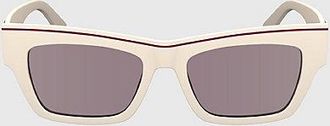 Calvin Klein Gafas de sol rectangulares modificadas CKJ24602S