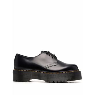Dr. Martens Laced Shoes, female, Black, 3 UK, 1461 Quad Platform Lace-up Shoes