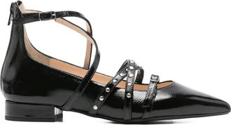 Anna F. studded pumps - women - Nappa Leather/Fabric/Leather - 39 - Black