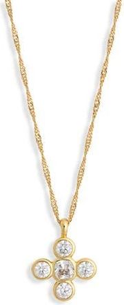 Electric Picks Kylie Cubic Zirconia Pendant Necklace in Gold at Nordstrom Rack
