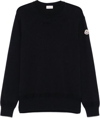 Moncler Maglione con applicazione - Blu