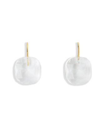 Saachi Saachi Silver Floating Crystal Earrings