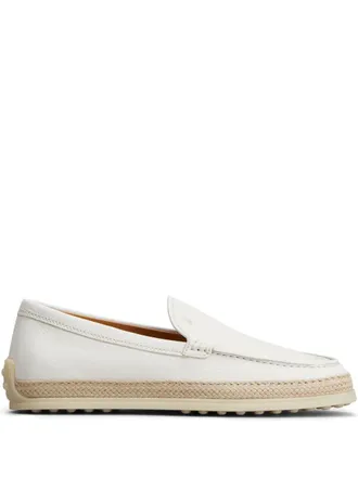 ローファー・オックスフォード TOD'S Tod's Loafers Women Leather White Tod's Leather Loafers | White | FARFETCH