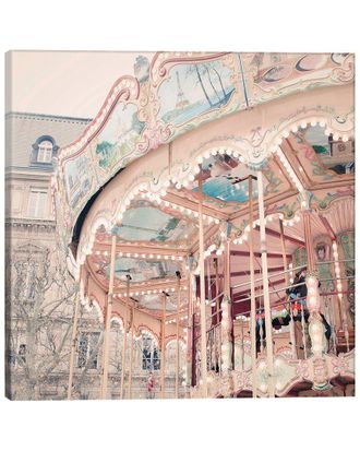 iCanvas Icanvas A Carousel In Paris By Ruby And B Wall Art