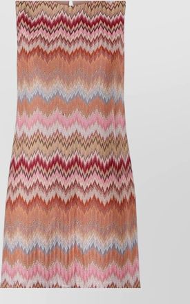 Missoni sleeveless knee length dress keyhole back