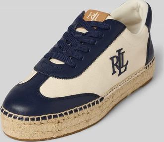 Lauren Ralph Lauren Sneaker aus Leder-Textil-Mix Modell LUIZE in Marine, Größe 36,5
