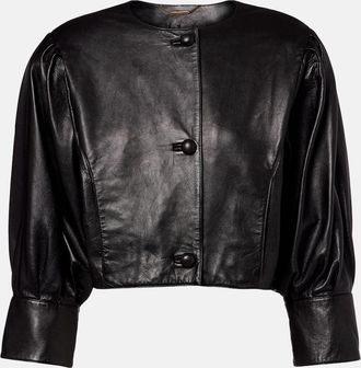 Chloé Chloé Cropped leather jacket