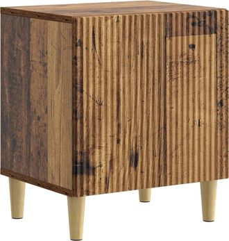 vidaXL Armario De Noche Madera Envejecida 43 X 34,5 X 50 Cm Vidaxl