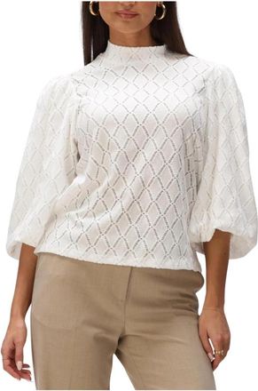 Minus Mstindera Blouse - Dames - Blouses - Wit - M - Polyester - Overhemden