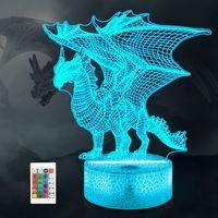 OEM Linterna De Drag&oacute;n, Luz Nocturna 3d De Drag&oacute;n, 16 Colores, Con Control Remoto, Decoraci&oacute;n Para La Habitaci&oacute;n Infantil, Regalo Ideal Para Navidad O Cum