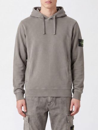 Stone Island Cotton Hoodie with Compass Logo Patch
