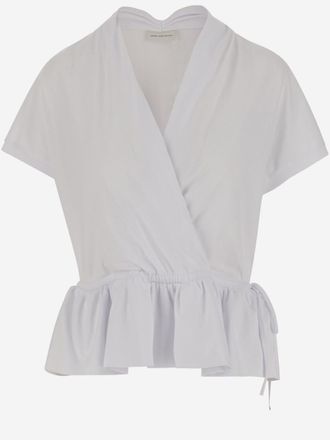 Dries Van Noten White Cotton Top