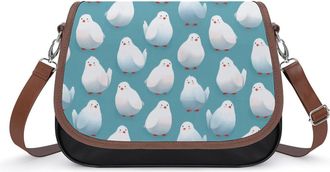 Generic Cute Fat Pigeons Small Womens Crossbody Bags Shoulder Handbag with Adjustable Strap for Travel