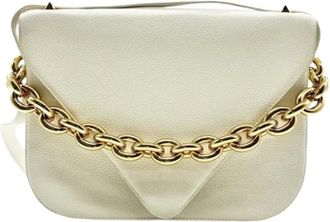 Bottega Veneta Pre-owned Cross Body Bags, female, White, Size: ONE SIZE Pre-owned Vintage Shoulder Bag