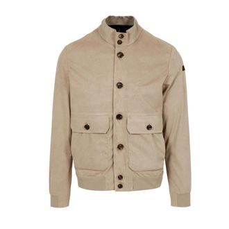 Roberto Ricci Design Bomberjack - Heren - Bomber jackets - Beige - 3XL - Su&egrave;de - Jassen