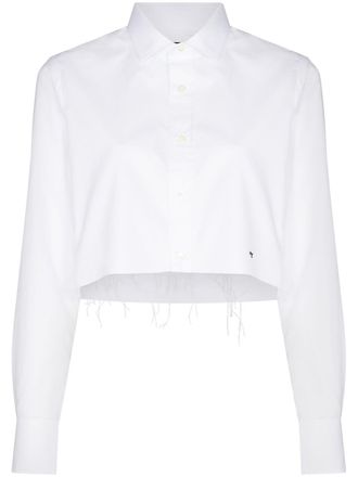 HommeGirls Cropped blouse - Wit