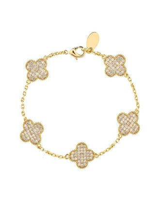 Rivka Friedman 18K Plated Cz Bracelet