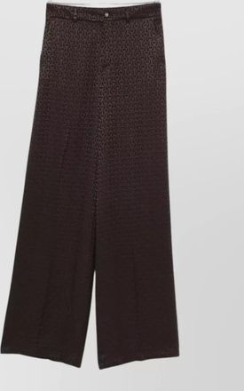 Gucci silk geometric-print wide-leg trousers