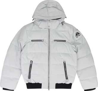Moose Knuckles GREY CLOUD BOMBER NEOSHEAR PUFFER JACKET