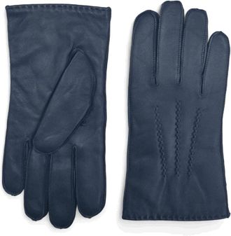 TruClothing Sheepskin Leather Gloves Soft Wool Lined 3-Point Design