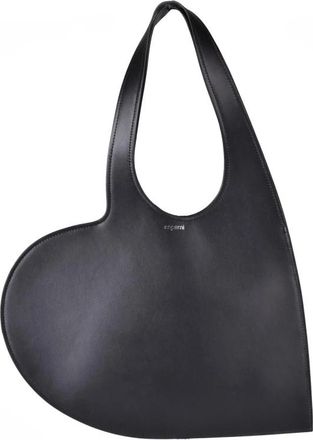 Coperni Mini Heart Tote Tas - Dames - Handtassen - Zwart - ONE Size - Leer - Tassen