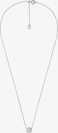 Michael Kors Pav&eacute; Logo Charm Necklace
