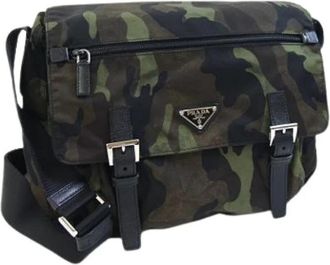 Prada Pre-owned Vintage Schoudertas - Heren - Vintage Schoudertas - Veelkleurig - ONE Size - Leer - Vintage