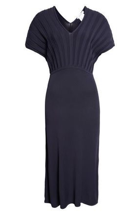 Max Mara Rib Bodice Sweater Dress in Ultramarine at Nordstrom, Size X-Large